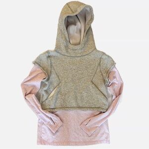 Ivivva by Lululemon 2 in 1 Hoodie Long Sleeve Shirt